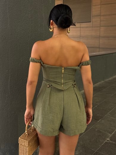 Honney Şortlu Takım Haki