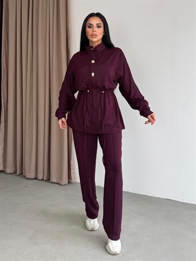 Hugas İkili Takım Bordo