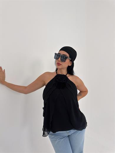 Jack Tasarım Bluz Siyah