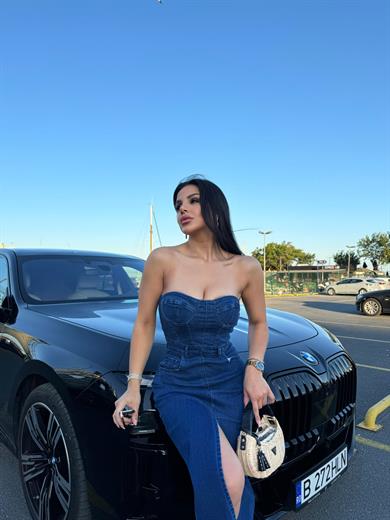 Jean Licralı Kot Elbise Koyu Mavi