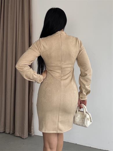 Joix Süet Elbise Bej