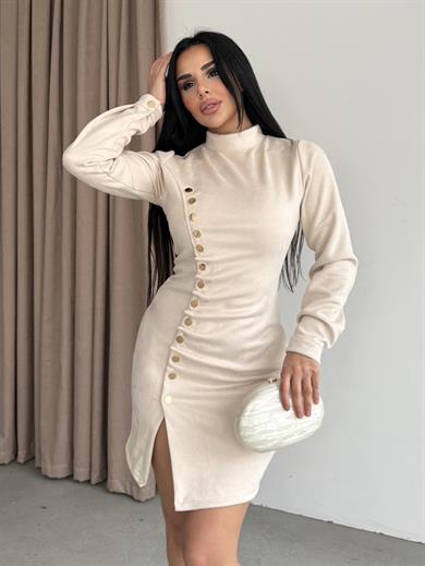 Joix Süet Elbise Taş