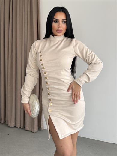 Joix Süet Elbise Taş