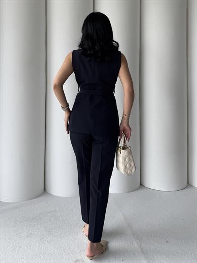 Karolin Yelekli Takım Lacivert