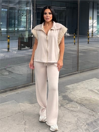 Kenza İkili Spor Takım Bej