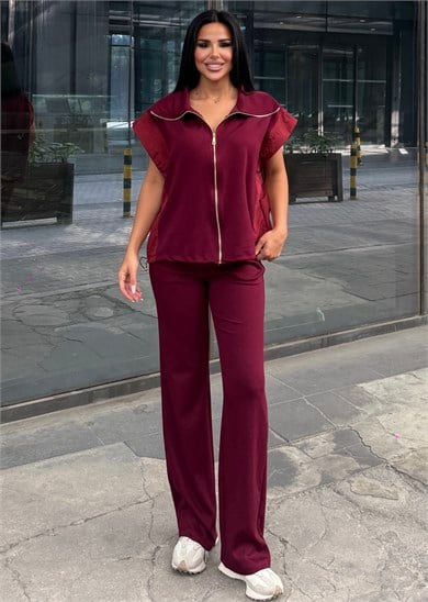 Kenza İkili Spor Takım Bordo