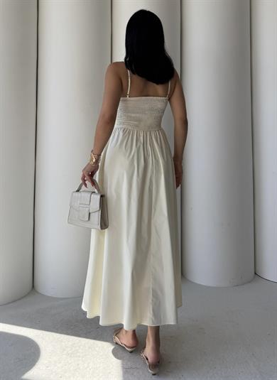 Kristy Midi Boy Elbise Sarı