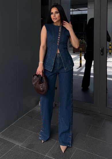 Lalins Tasarım. Denim Takım Lacivert
