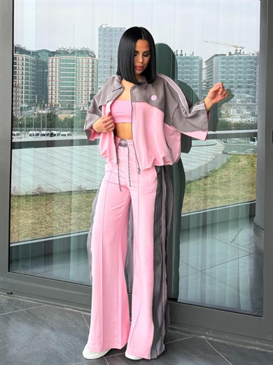 Lasses Üçlü Spor Takım Pembe