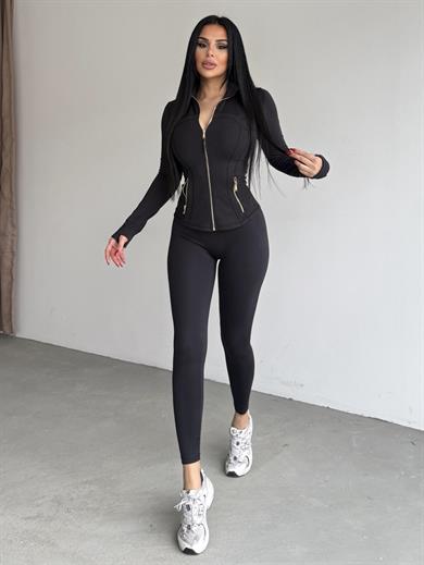 Lefsa Toparlayıcı Spor Takım Siyah