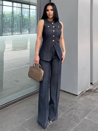 Lera Denim Takım Lacivert
