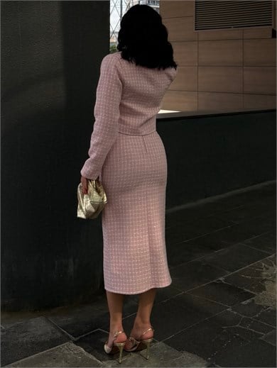 Leyna Etekli Takım Pembe