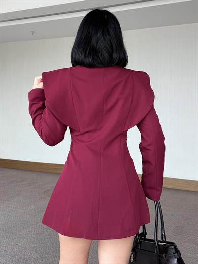 Manika Tasarım Ceket Bordo