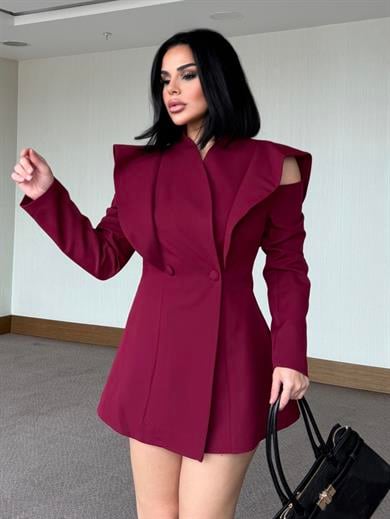 Manika Tasarım Ceket Bordo