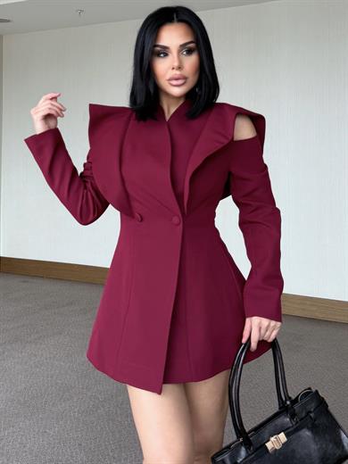 Manika Tasarım Ceket Bordo