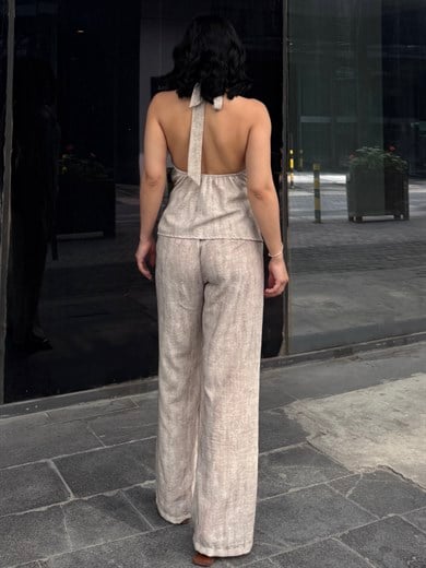Master Yelekli Takım Bej