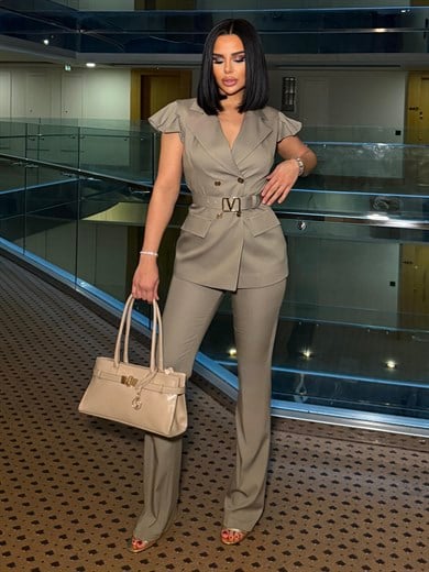 Merisa Kemer Detaylı Tasarım Takım Haki