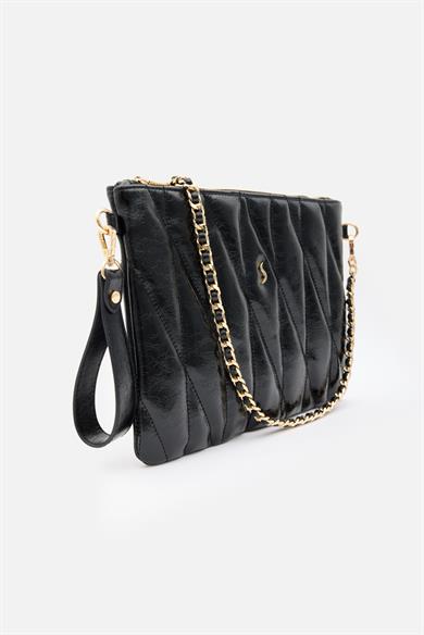 MİLA – Kapitone El, Omuz ve Clutch Çanta Siyah