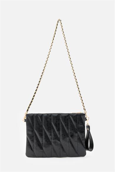 MİLA – Kapitone El, Omuz ve Clutch Çanta Siyah