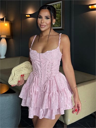 Mina Tasarım Elbise Pembe