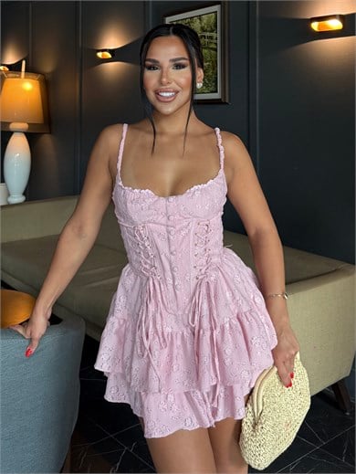 Mina Tasarım Elbise Pembe