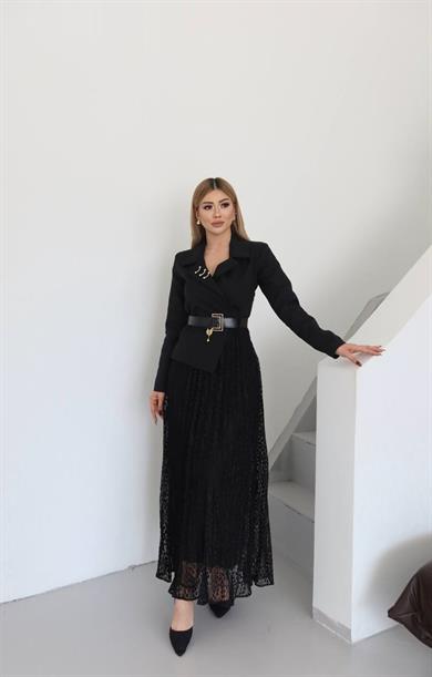 Nikol Tasarım Elbise Siyah