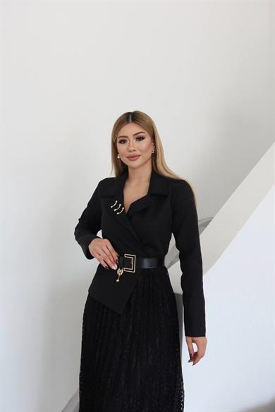 Nikol Tasarım Elbise Siyah
