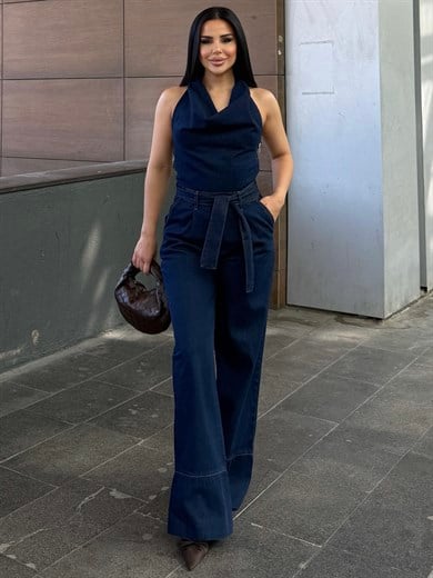 Nilsa Denim Tulum Lacivert