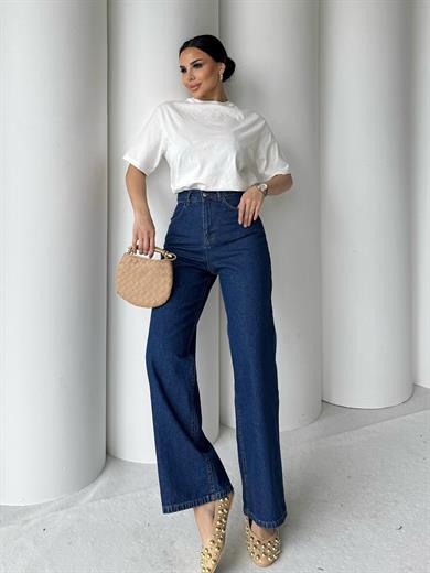 Opey İkili Denim Takım Mavi