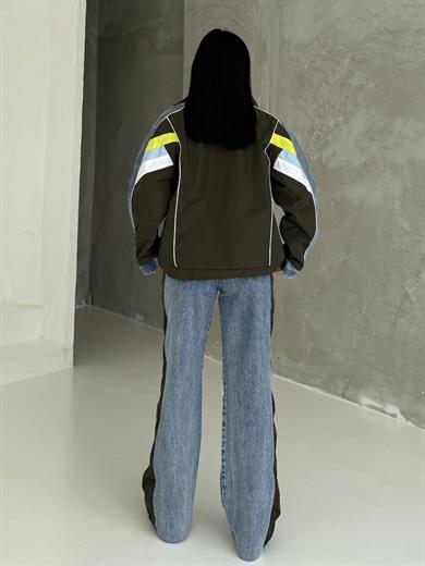 Otiga Denim Detaylı Paraşüt Takım Haki
