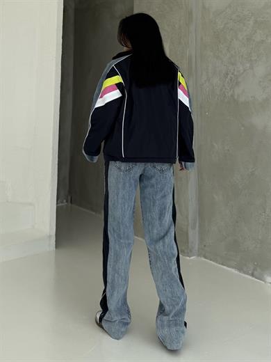 Otiga Denim Detaylı Paraşüt Takım Lacivert 