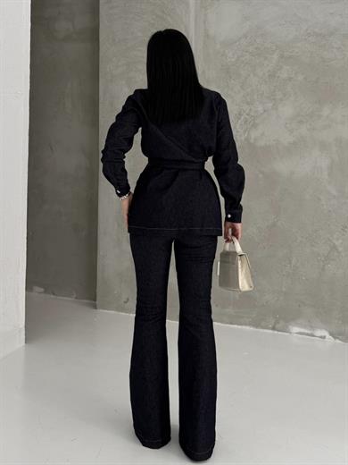 Palmut Denim Takım Lacivert
