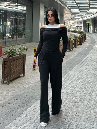 Pelie Üçlü Spor Takım Siyah
