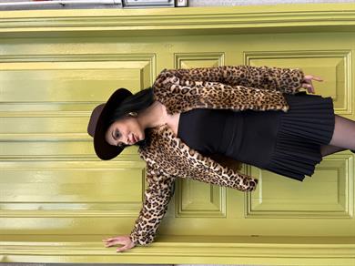 Pitta Leopar Kürk Ceket 