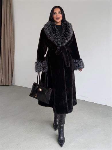 Poviga Uzun Kürk Siyah
