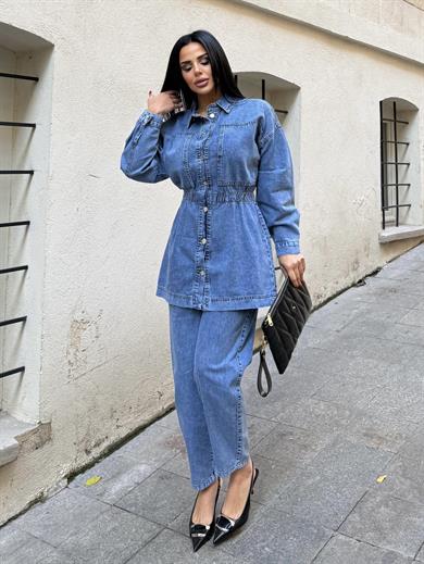 Pumpkin Denim Takım Mavi