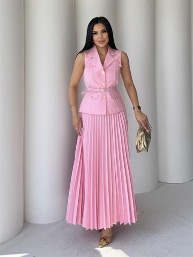Rams Kemer Detaylı Takım Pembe