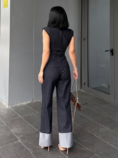 Rivas Tasarım Denim Takım Lacivert