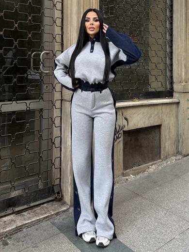 Rivesa Denim Takım Gri