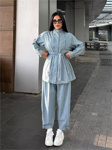Robert Denim Takım Açık Mavi