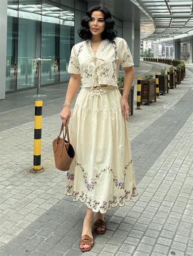 Salvo Etekli Takım Krem