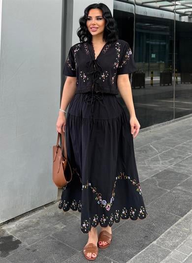 Salvo Etekli Takım Siyah