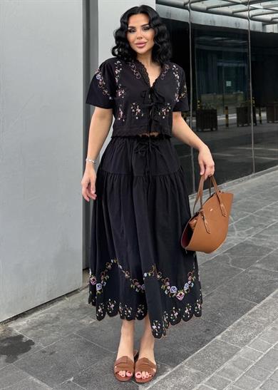 Salvo Etekli Takım Siyah