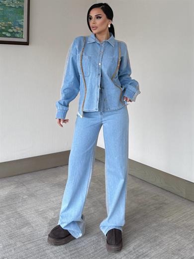 Scato Denim Takım Mavi
