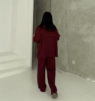Sendy İkili Modal Takım Bordo