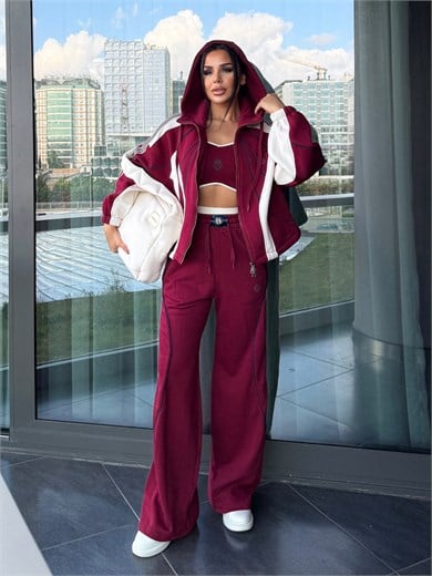 Talis Üçlü Spor Takım Bordo