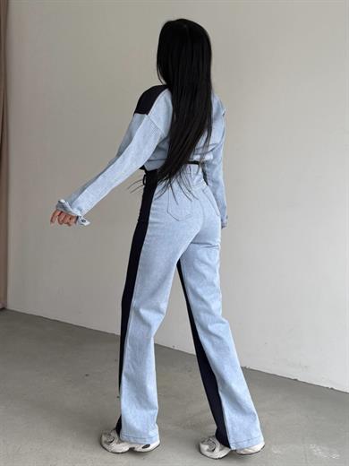 Thesa Denim Detaylı Spor Takım Lacivert