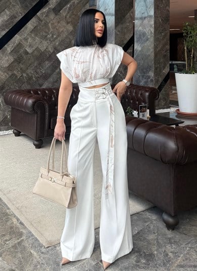 Turina İkili Tasarım Takım Beyaz