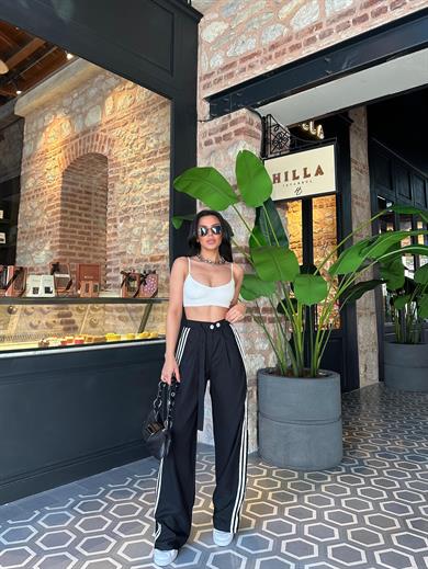 Valeri Bol Paça Pantolon Siyah