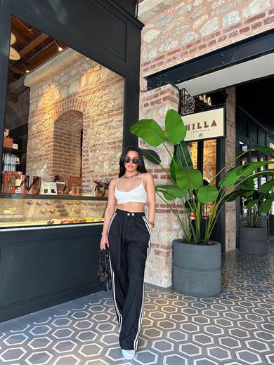 Valeri Bol Paça Pantolon Siyah